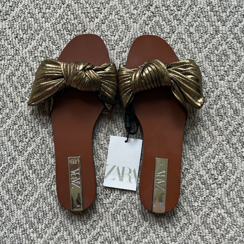 Zara Flat Sandals, Size EU 36